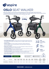 Aspire Oslo Seat Walker Flyer