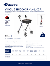 Aspire Vogue Indoor Walker Flyer